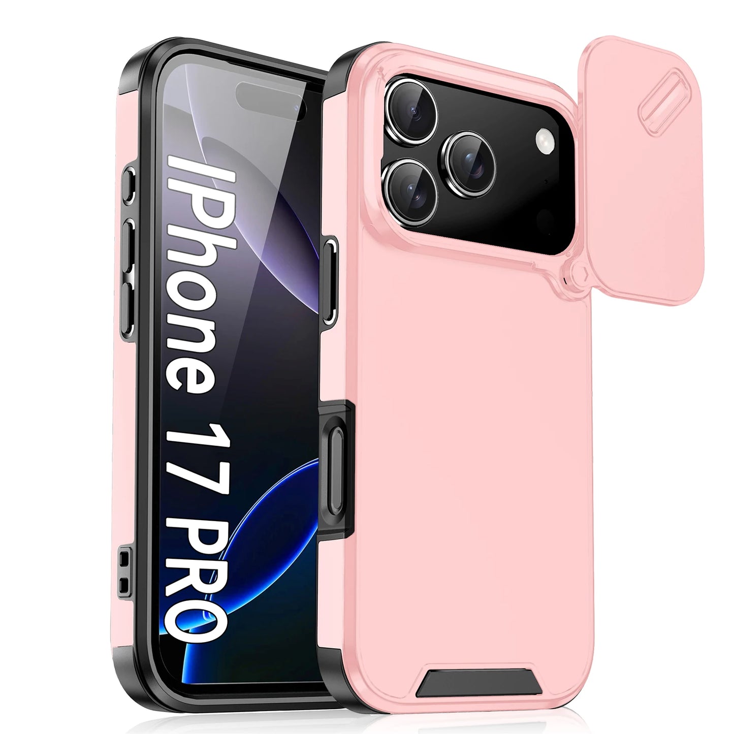 Anti-Collision Shockproof Case for 17 Pro Max 17Air 17Pro 16E Cover Slide Camera Protective Cases for 17 Air Cover