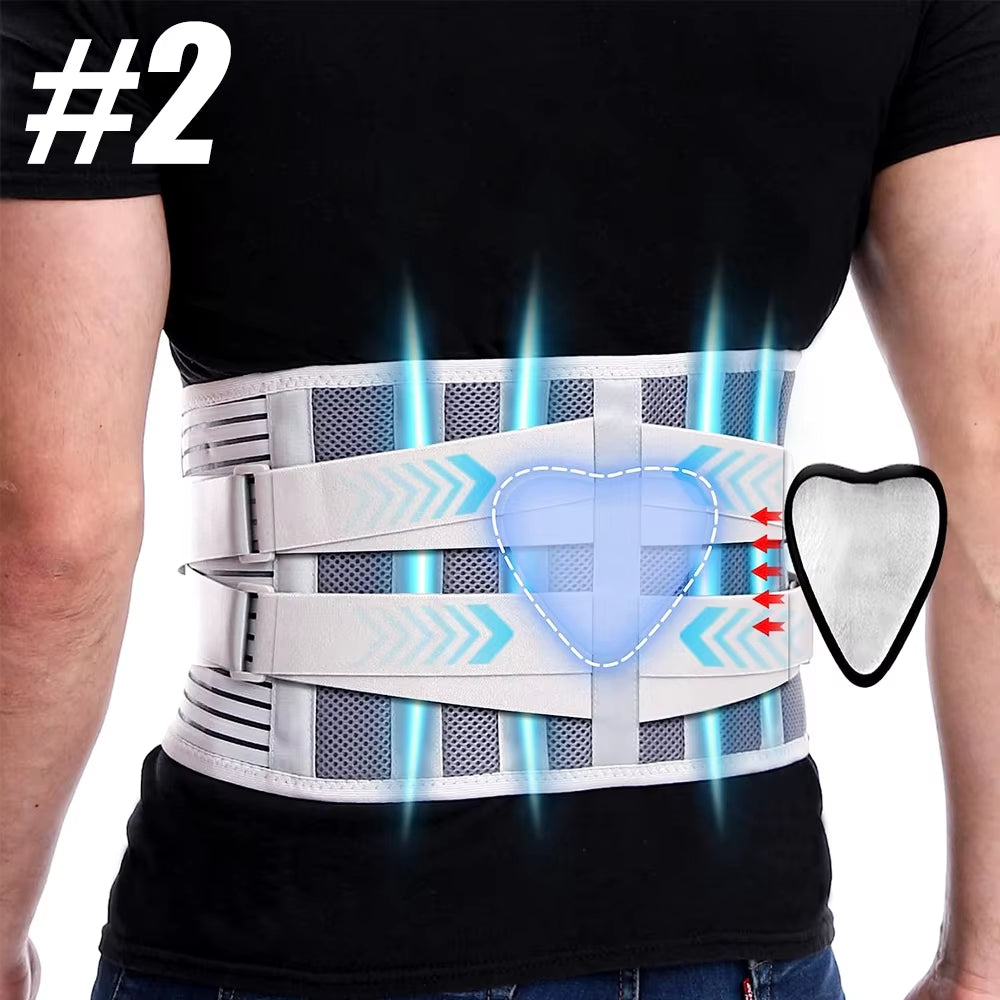 1Pcs Brace Support Belt for Back Pain,Basketball Football Volleyball,Adjustable Support Straps with Lumbar Pad for Men & Women