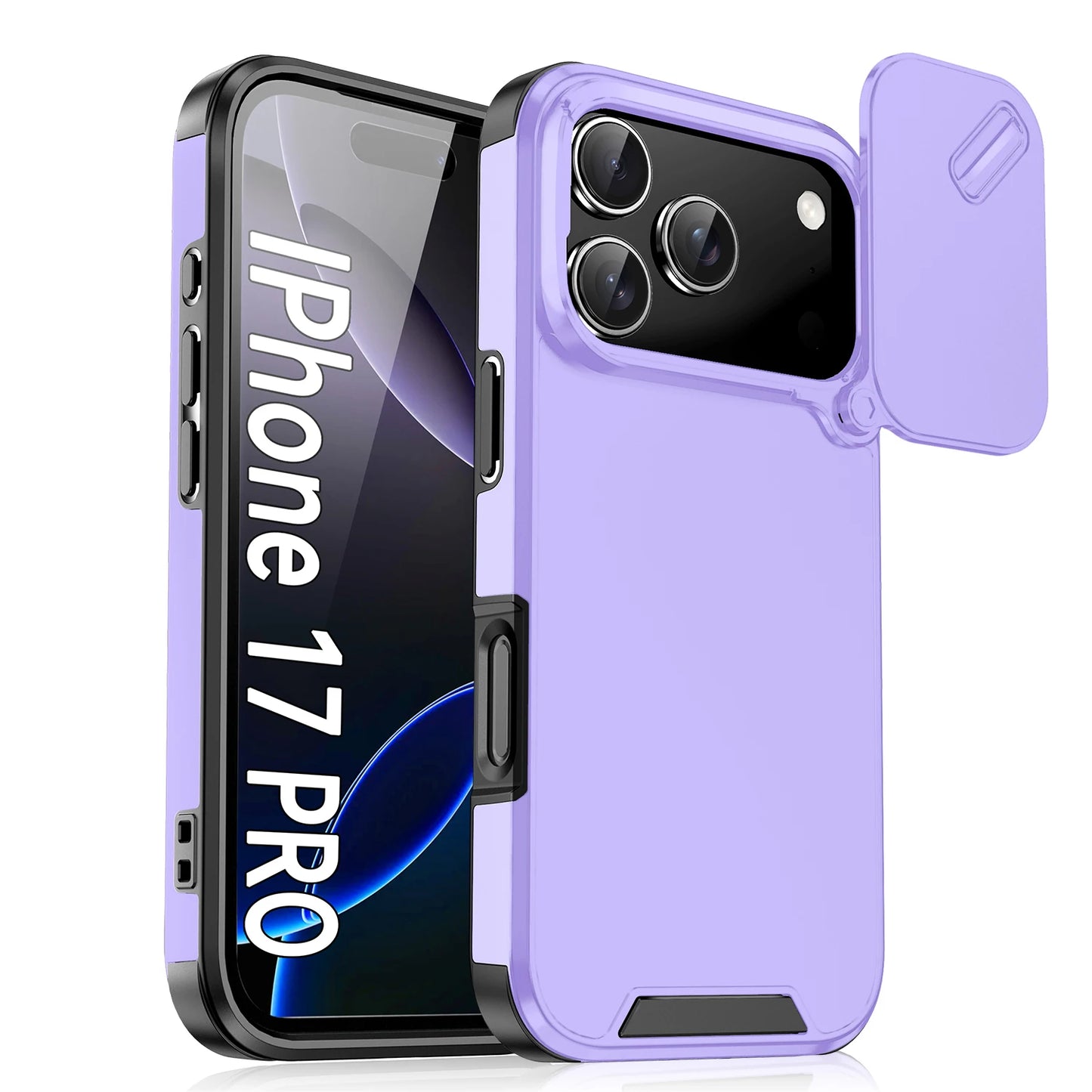 Anti-Collision Shockproof Case for 17 Pro Max 17Air 17Pro 16E Cover Slide Camera Protective Cases for 17 Air Cover