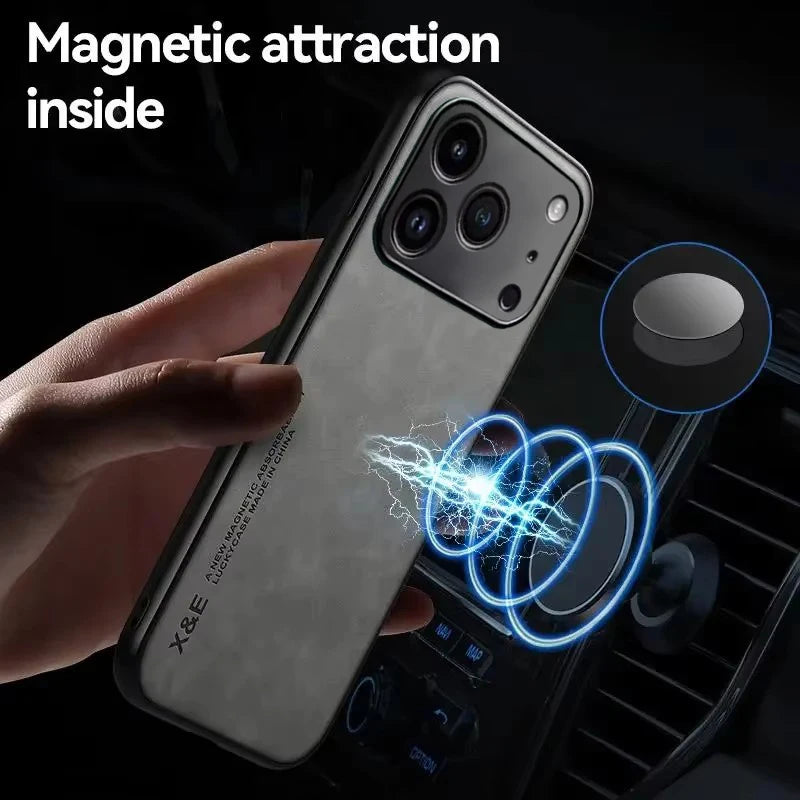 Luxury Leather Phone Case for Iphone 17 16 15 14 11 13 12 Pro Max 17 Air 16E 13 Mini Shockproof Cover for Iphone 15 14 16 Plus