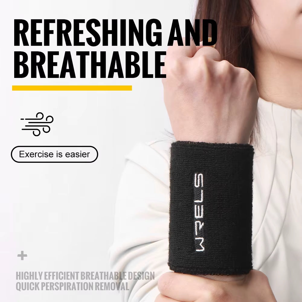 WRELS Wristbands Sweatbands Absorbent Stretchable Wrist Bands for Working Out Quick Drying Wrist Sweat Bands for Fitness