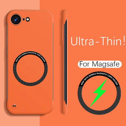 Luxury Ultra-Thin Cooling Frameless for Magsafe Case for Iphone 17 Air 16E 16 15 14 13 12 11 Pro Max plus SE4 Magnetic PC Cover