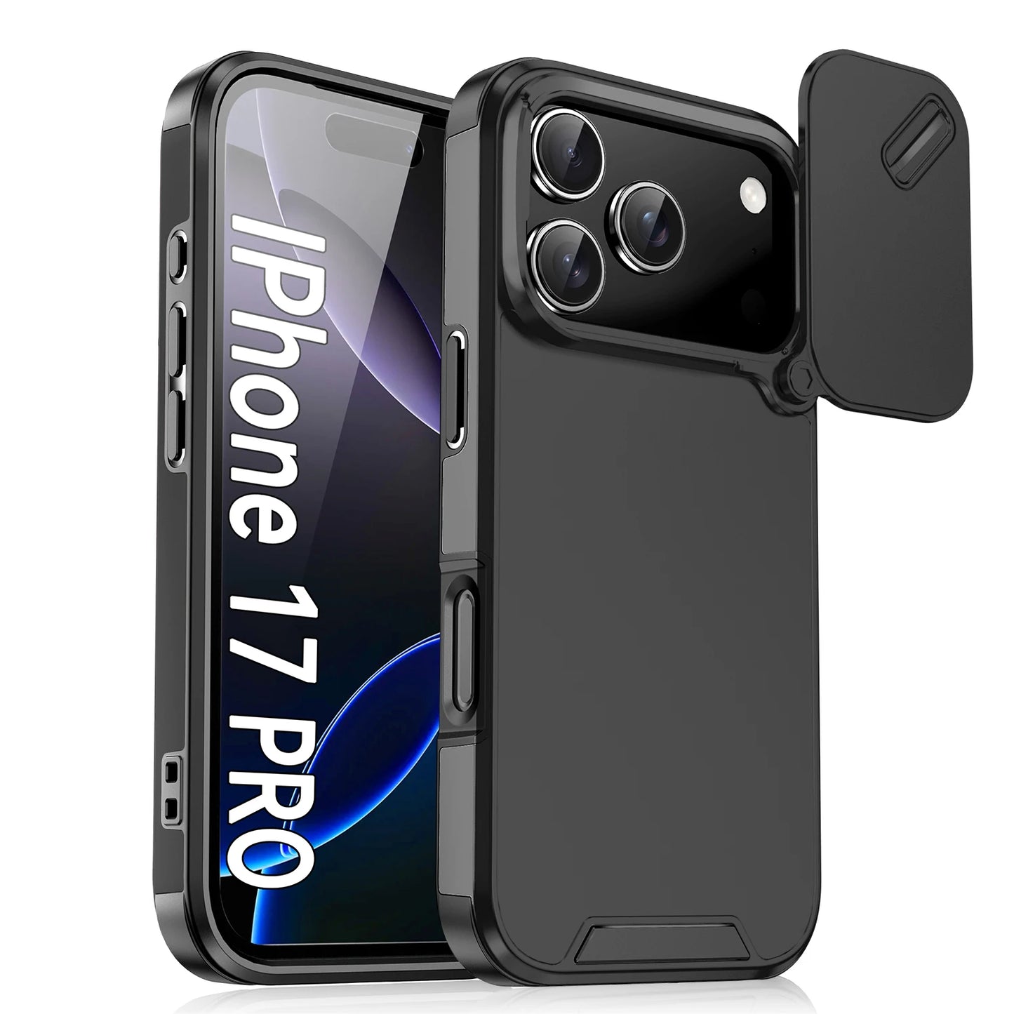 Anti-Collision Shockproof Case for  17 Pro Max 17Air 17Pro 16E Cover Slide Camera Protective Cases for  17 Air Cover