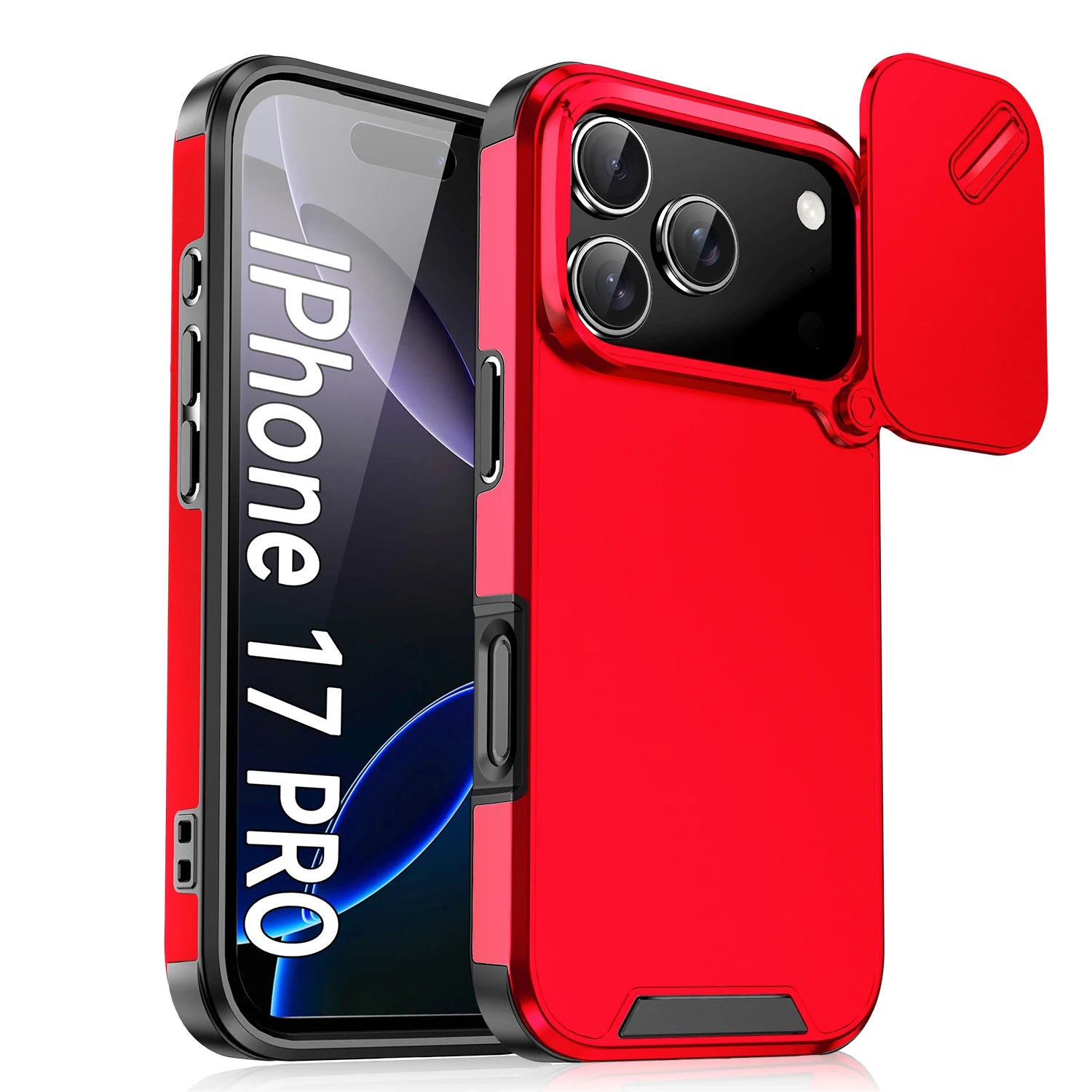 Anti-Collision Shockproof Case for  17 Pro Max 17Air 17Pro 16E Cover Slide Camera Protective Cases for  17 Air Cover