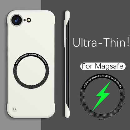 Luxury Ultra-Thin Cooling Frameless for Magsafe Case for Iphone 17 Air 16E 16 15 14 13 12 11 Pro Max plus SE4 Magnetic PC Cover