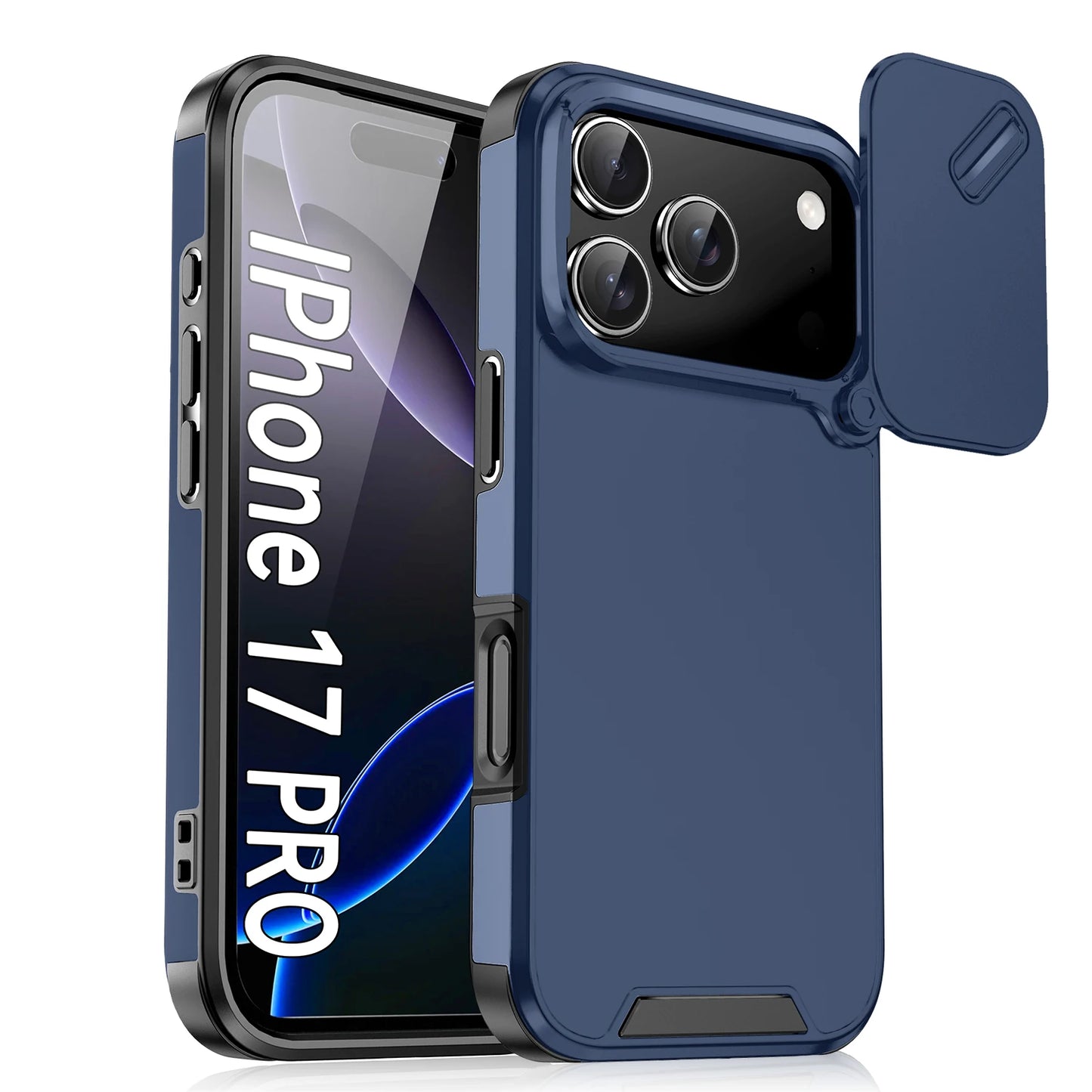 Anti-Collision Shockproof Case for  17 Pro Max 17Air 17Pro 16E Cover Slide Camera Protective Cases for  17 Air Cover