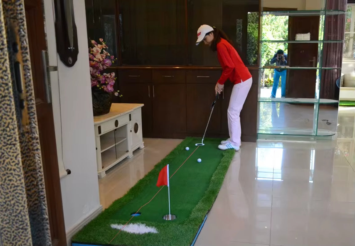 Golf Putter Laser Sight Training Device for Indoor Instruction and Precision Aiming