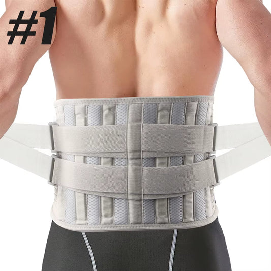 1Pcs Brace Support Belt for Back Pain,Basketball Football Volleyball,Adjustable Support Straps with Lumbar Pad for Men & Women