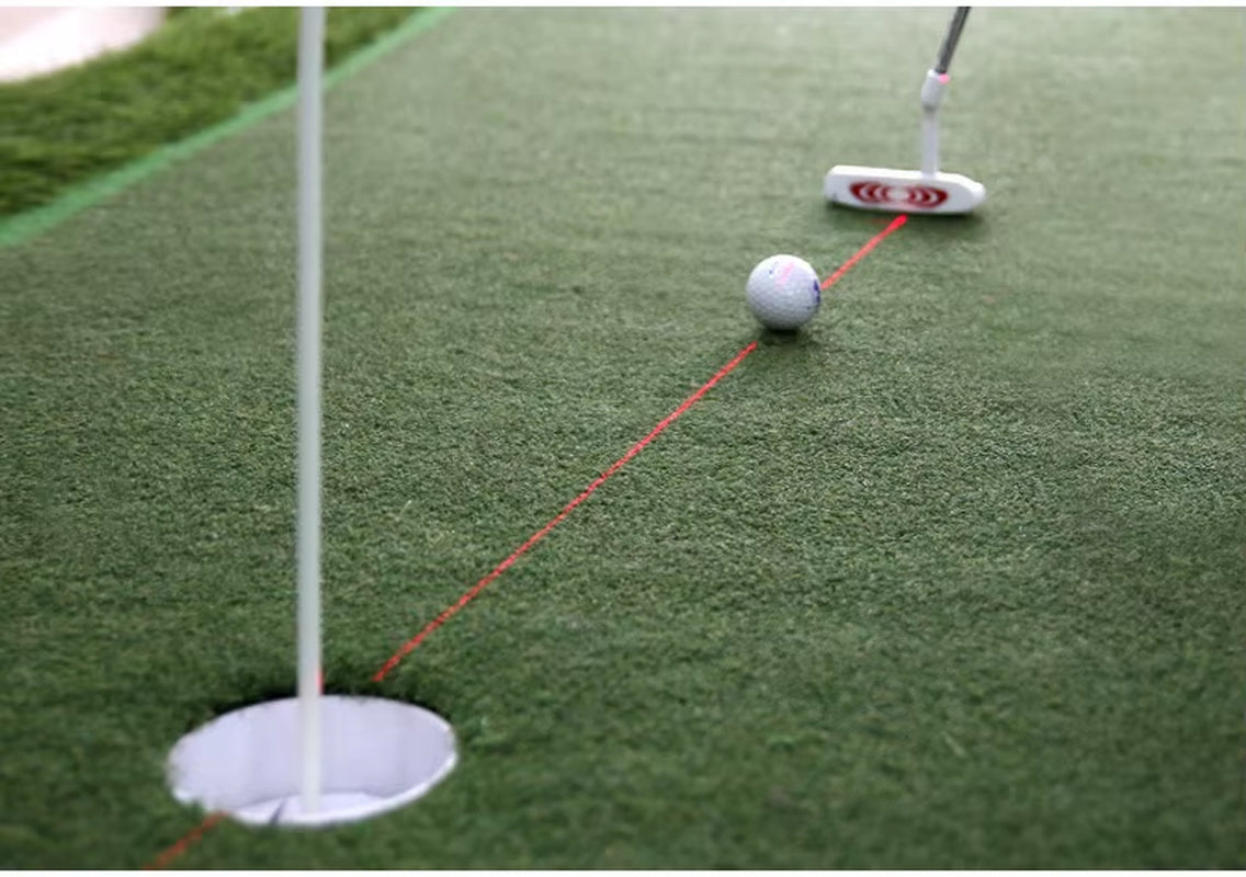 Golf Putter Laser Sight Training Device for Indoor Instruction and Precision Aiming