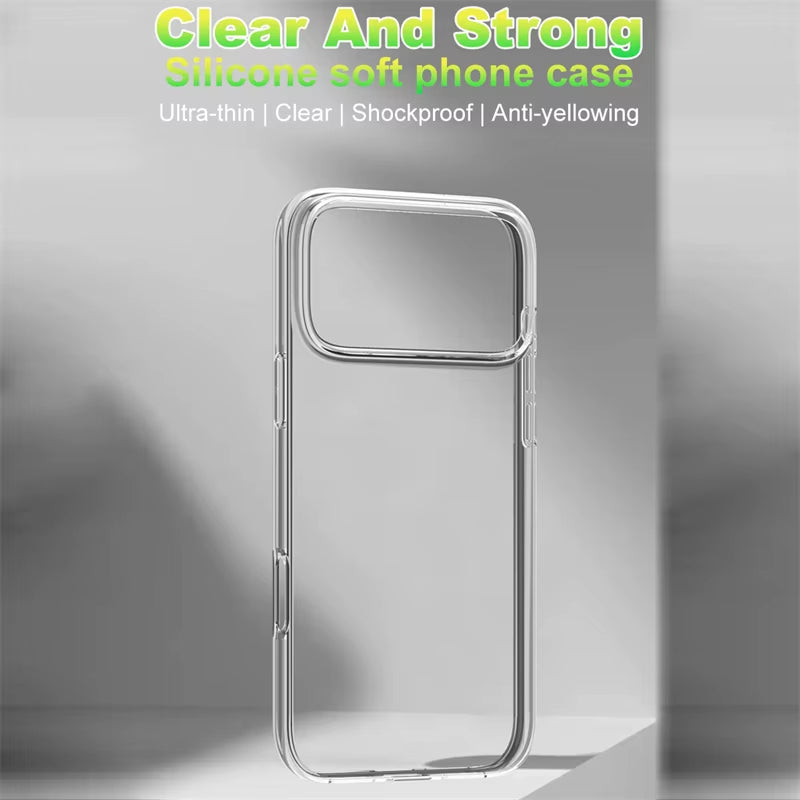Ultra Thin Clear Shockproof Phone Case for Iphone 17 Pro Max Transparent Soft Silicone TPU Cases for Iphone 17 Air Back Cover